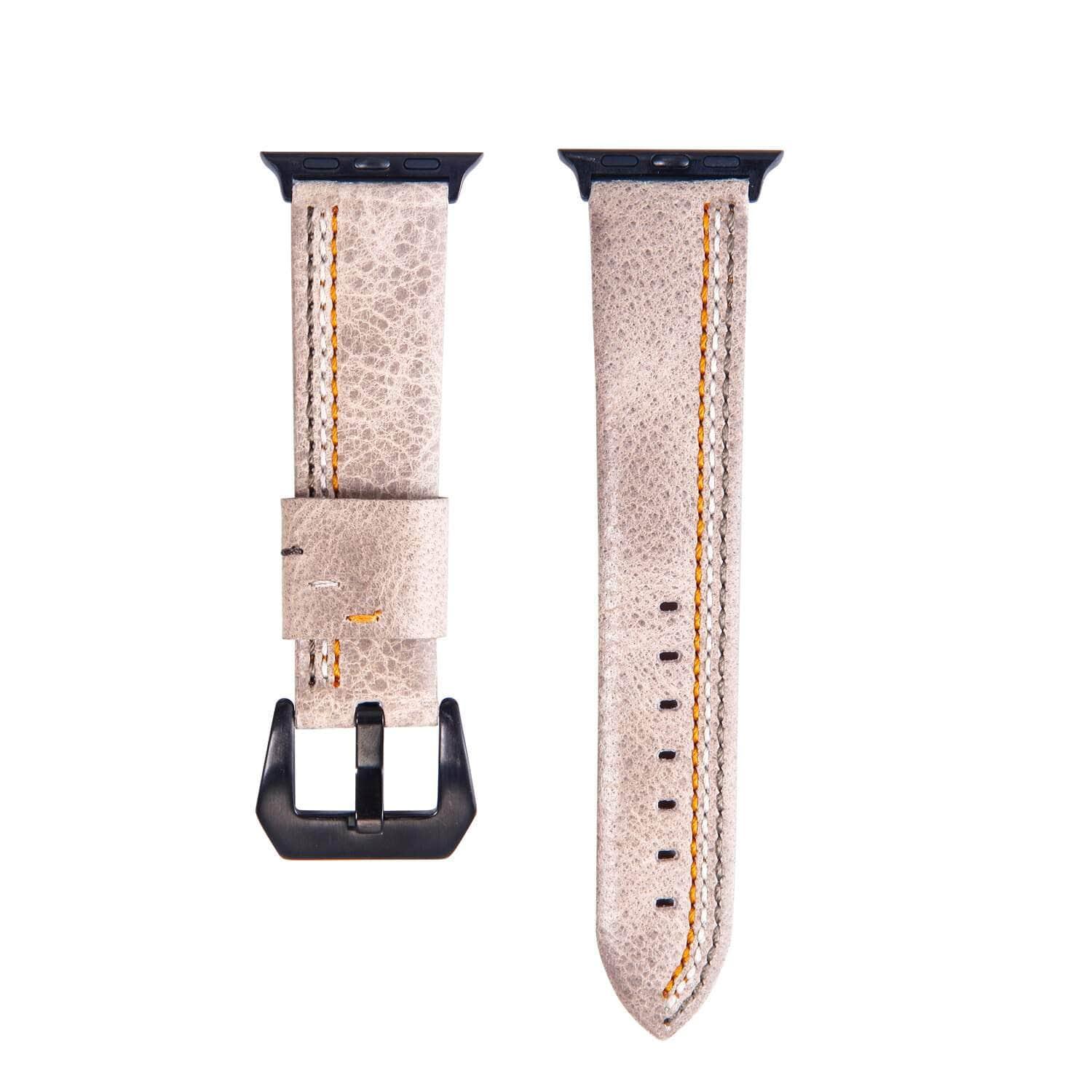 Apple Watch 6 5 4 3 SE 44/40 Wrist Strap Genuine Leather Watchband