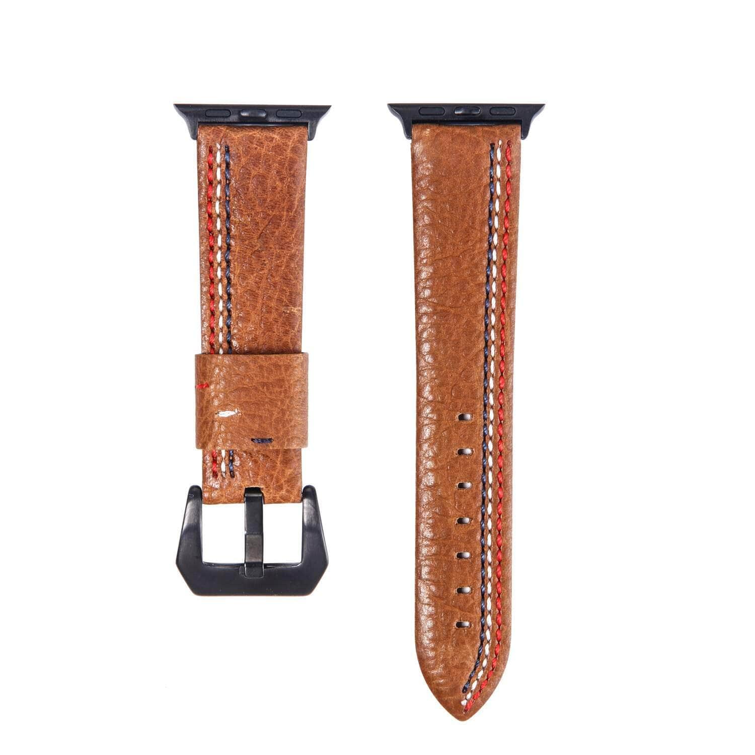 Apple Watch 6 5 4 3 SE 44/40 Wrist Strap Genuine Leather Watchband