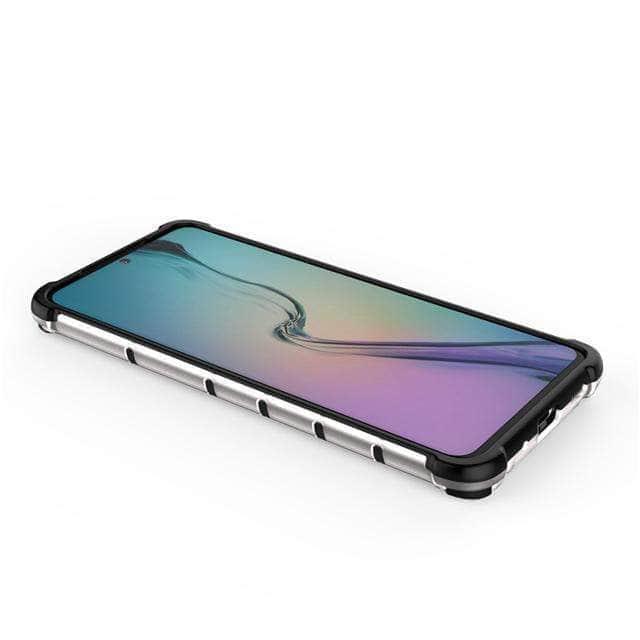 Armor Case Samsung S20+ S20 Ultra 5G Honeycomb Clear Phone Case Shockproof Back Cover