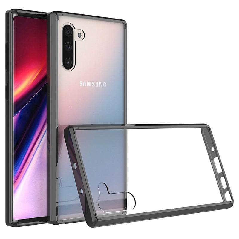 Crystal Hybrid Bumper Clear Hard Acrylic Back Cover Samsung Galaxy Note10+ Cases - CaseBuddy