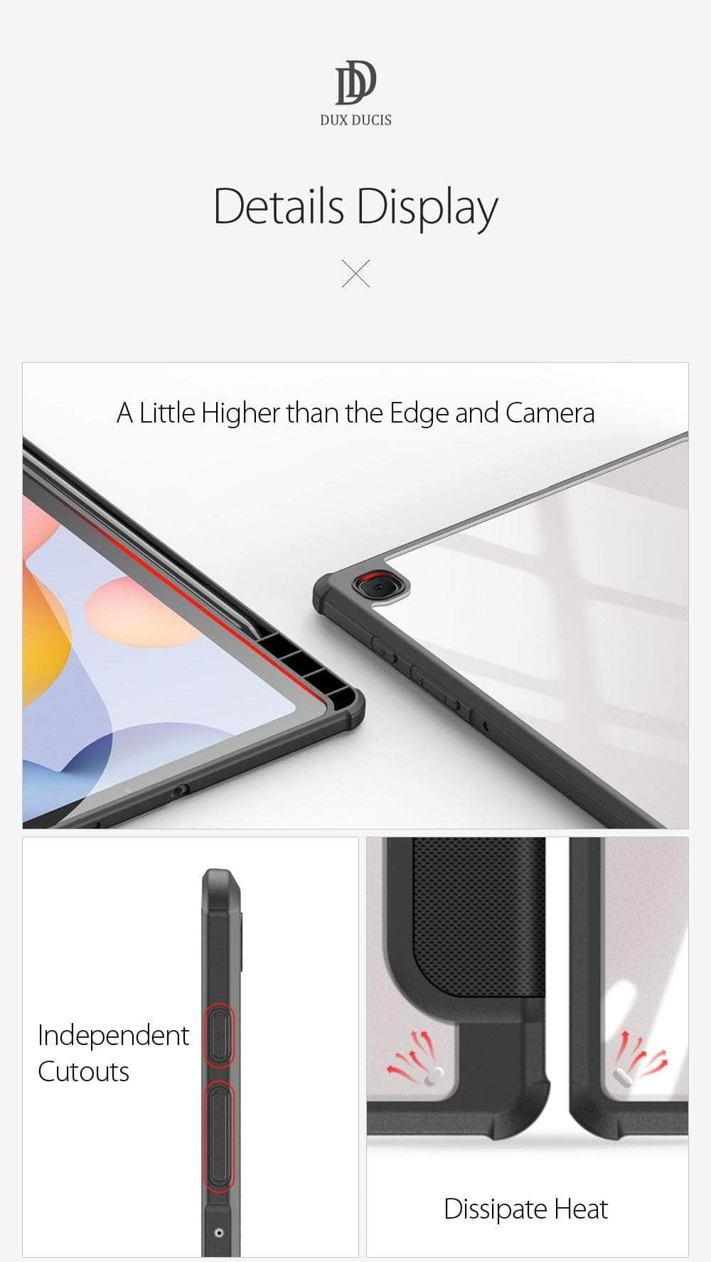 CaseBuddy Australia Casebuddy DUX DUCIS Galaxy Tab S8 X700 Leather Series Smart Sleep Wake Pencil Holder Case