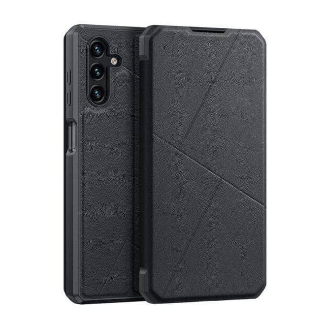 CaseBuddy Australia Casebuddy For Galaxy S22 Plus / black Dux Ducis Luxury Leather Galaxy S22 Plus Case