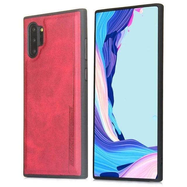 Fashion Samsung Galaxy Note10 Plus PU leather PC Soft TPU Silicone Shockproof Case Cover Skin - CaseBuddy