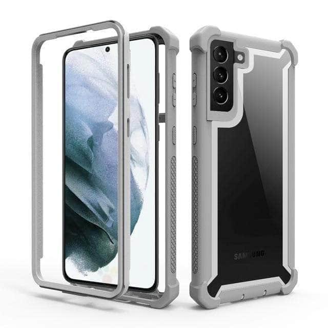 CaseBuddy Australia Casebuddy For Galaxy S21 Ultra / Gray Phone Case Galaxy Protection PC+TPU Clear Case Shockproof Sturdy