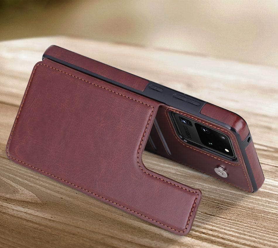 Galaxy S20 Plus S20 Ultra 5G Retro Vintage Wallet Case - CaseBuddy