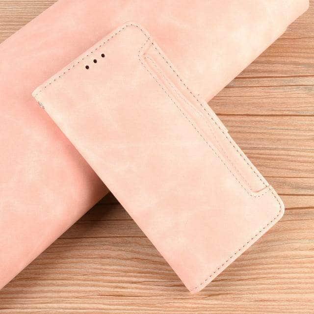 CaseBuddy Australia Casebuddy For Galaxy S21 Plus / Rose gold Galaxy S21 Removable Card Slot Leather Cover