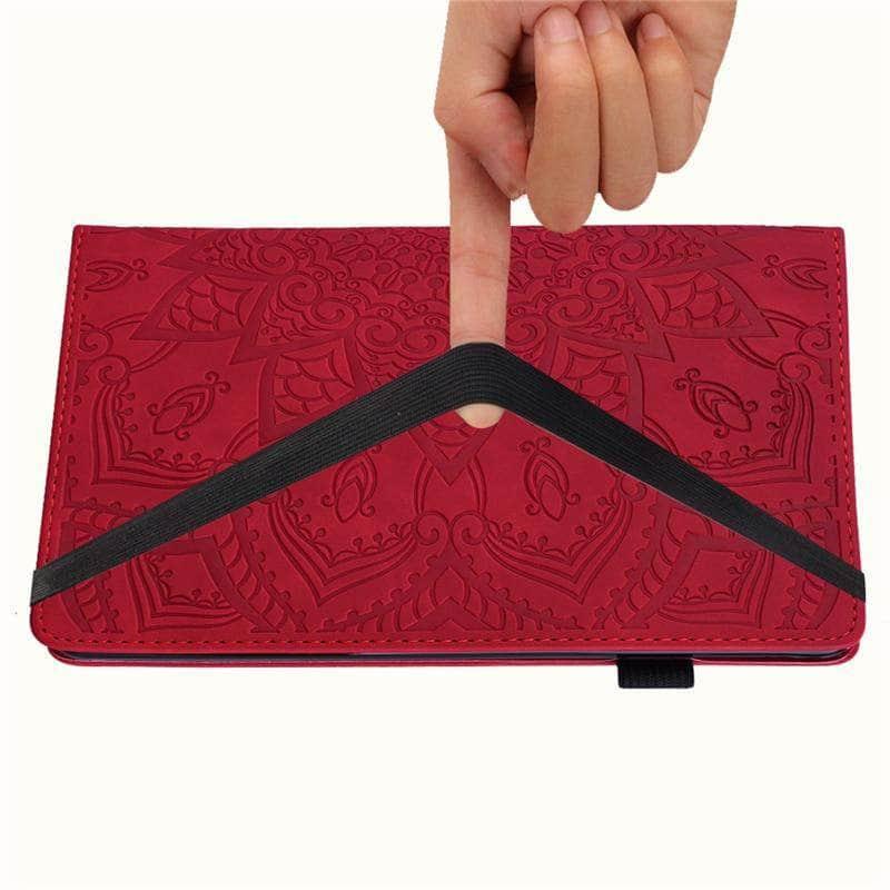 Galaxy Tab A7 10.4 2 T500 T505 Classic Flower Leather Cover - CaseBuddy