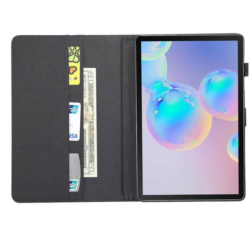 Galaxy Tab S6 10.5 T860 T865 Leather Look Stand Shell - CaseBuddy