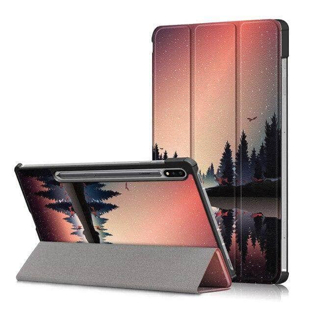 Galaxy Tab S7 Plus 12.4 T970 T975 Auto Sleep/Wake PU Leather Stand Cover - CaseBuddy