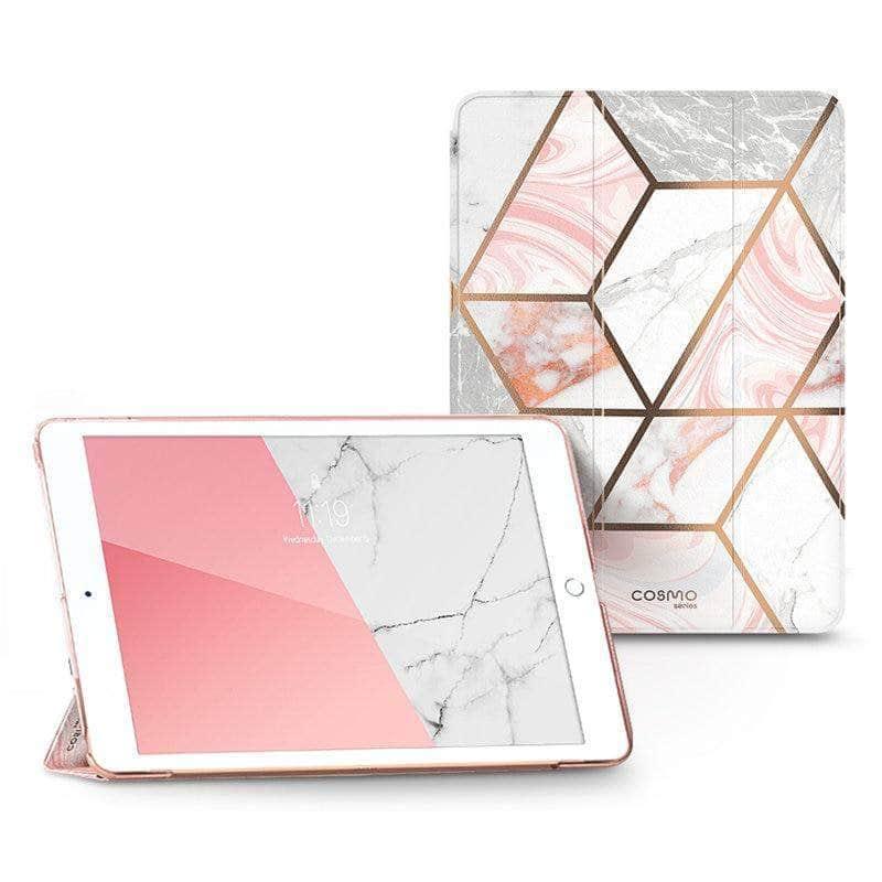 CaseBuddy Australia Casebuddy I-BLASON iPad 10.2 Cosmo Marble Trifold Stand Case