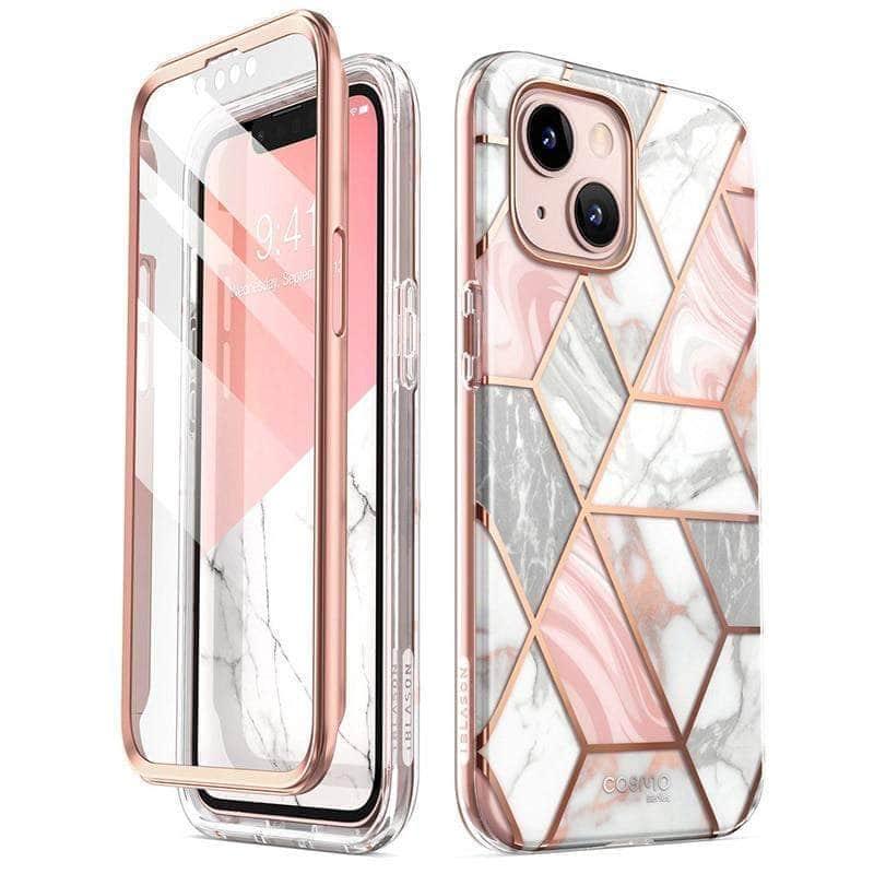 CaseBuddy Australia Casebuddy PC + TPU / Marble I-BLASON iPhone 13 Mini Cosmo Slim Full-Body Protective Case