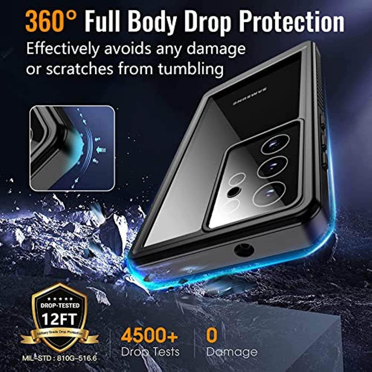 Casebuddy IP68 Waterproof Galaxy S23 Plus Waterproof Swim Case