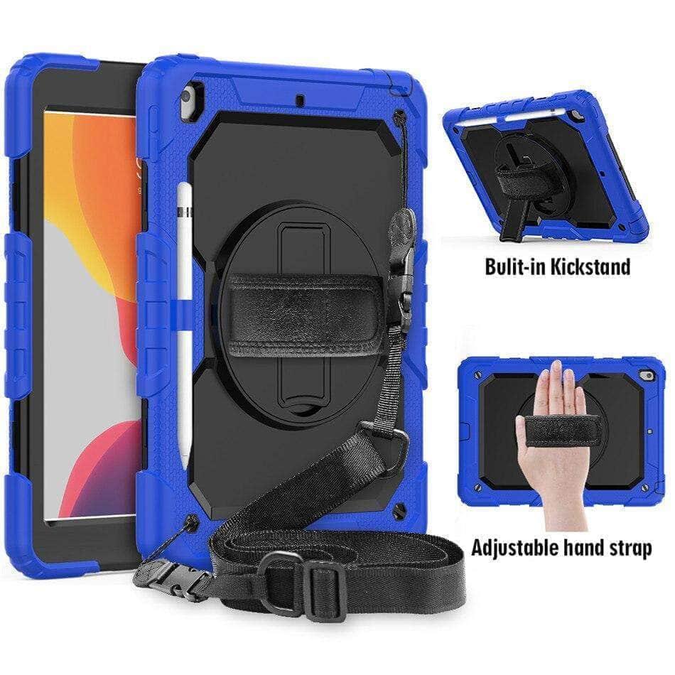 CaseBuddy Casebuddy iPad 10.2 2019/2020 (iPad 7/8) 360 Rotating Protective Case Strap
