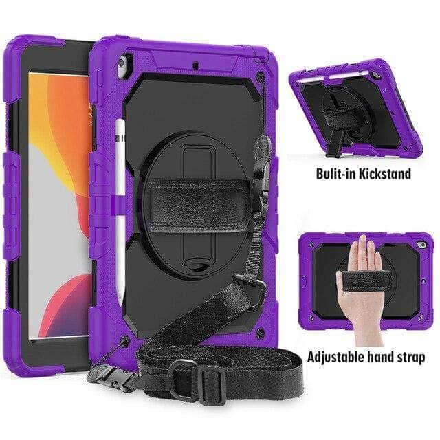 CaseBuddy Casebuddy A12 iPad 10.2 2019/2020 (iPad 7/8) 360 Rotating Protective Case Strap