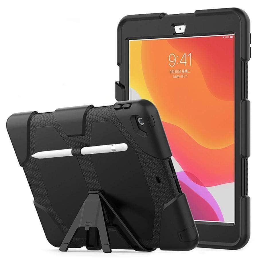 iPad 10.2 2019/2020 (iPad 7/8) A2200 A2198 A2197 Shockproof Hard Military Heavy Duty Silicone Rugged Case - CaseBuddy
