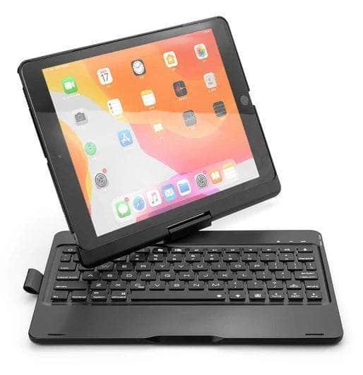 iPad 10.2 2019/2020 (iPad 7/8) Backlit 360 Degree Swivel Rotating Clamshell Keyboard Case - CaseBuddy