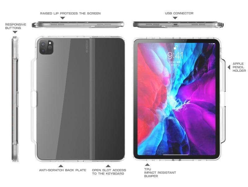 CaseBuddy Australia Casebuddy iPad Pro 11 Case (2020) Smart Keyboard Folio Halo Hybrid Cover