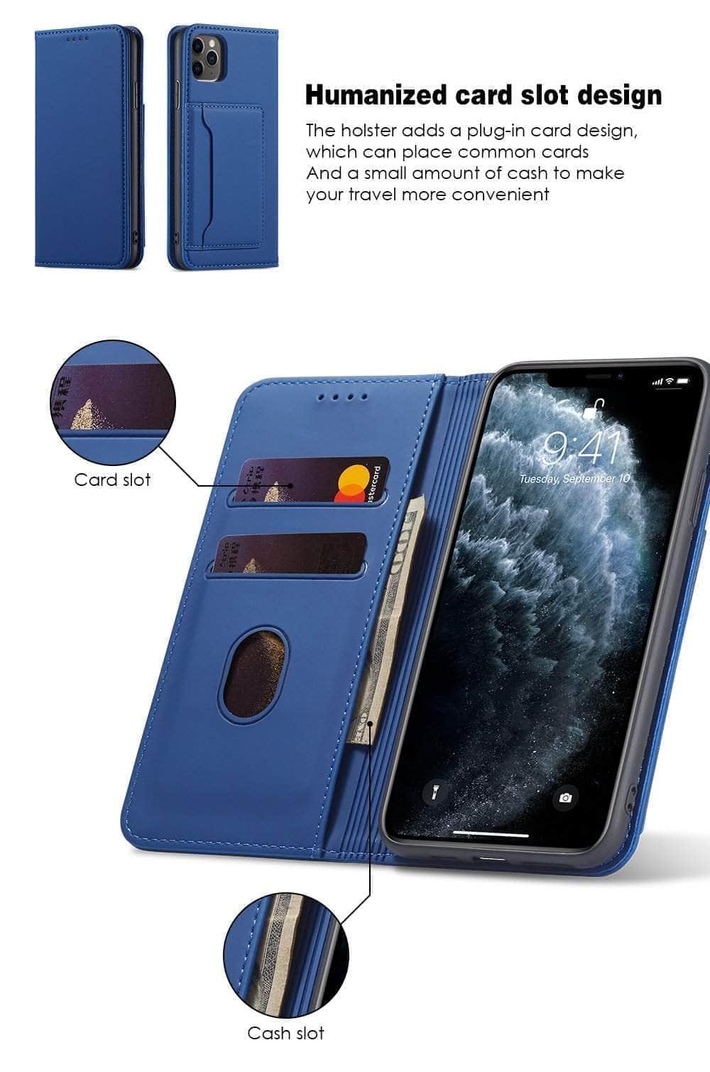 CaseBuddy Australia Casebuddy iPhone 12 11 Mini Pro Max Flip Case Thin Magnetic Card Holder