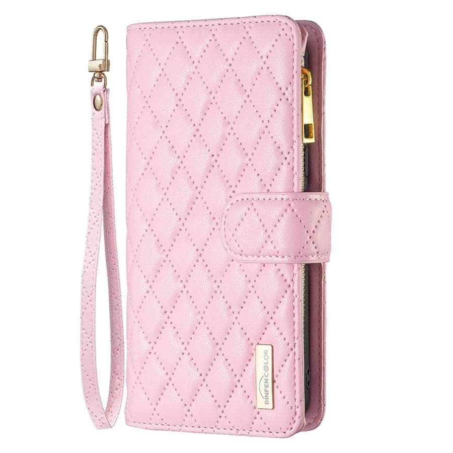 Casebuddy iPhone 14 Pro Max Flip Zipper Leather Case