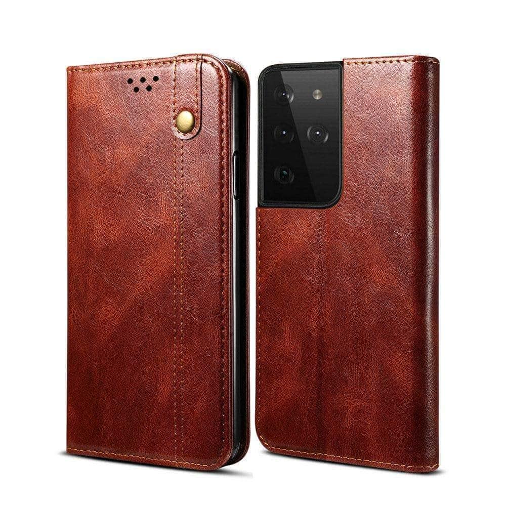 CaseBuddy Australia Casebuddy Leather Texture Magnetic Samsung S21 Book Cover