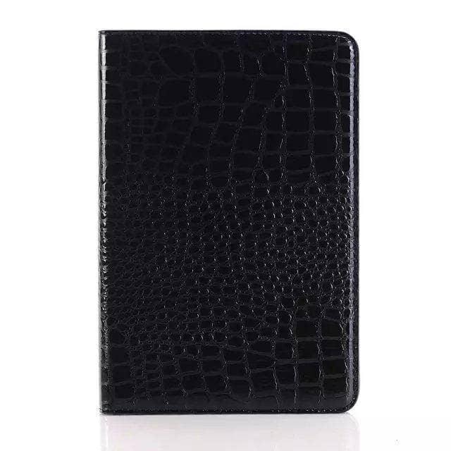 Luxury Crocodile Leather Look Case Apple iPad Mini 5 2019 Stand Cover Solid Magnet - CaseBuddy