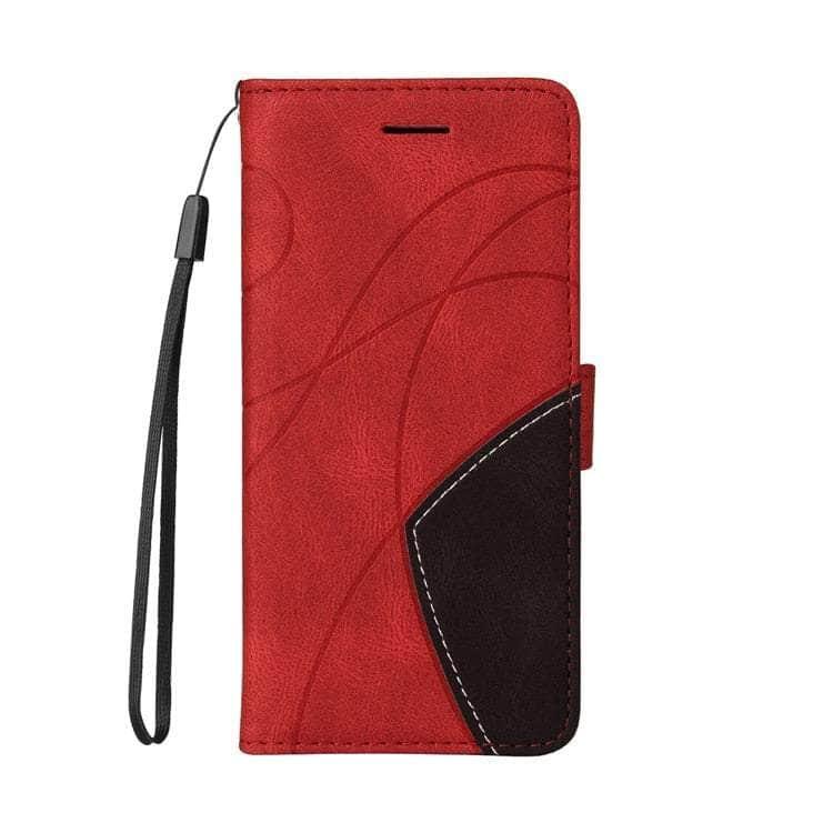 Casebuddy Red / For Pixel 6 Pro Luxury Pixel 6 Pro Leather Wallet Case