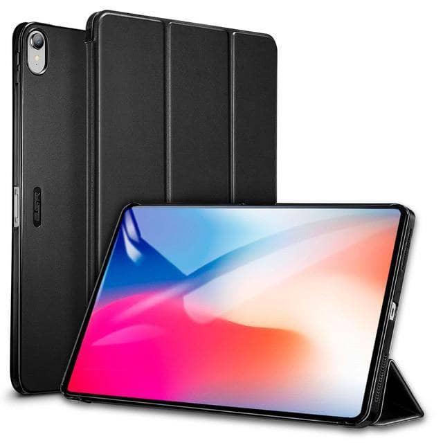 Magnetic Flip iPad Pro 12.9 2018 Ultra Slim Transparent Back Tri-fold Smart Cover