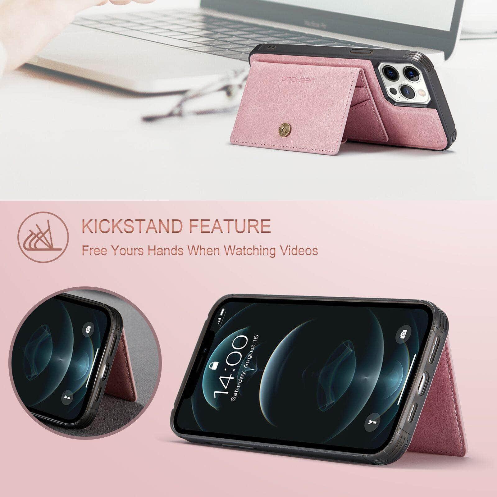 CaseBuddy Australia Casebuddy Magnetic Magsafe Leather Case iPhone 12 Stand Holder