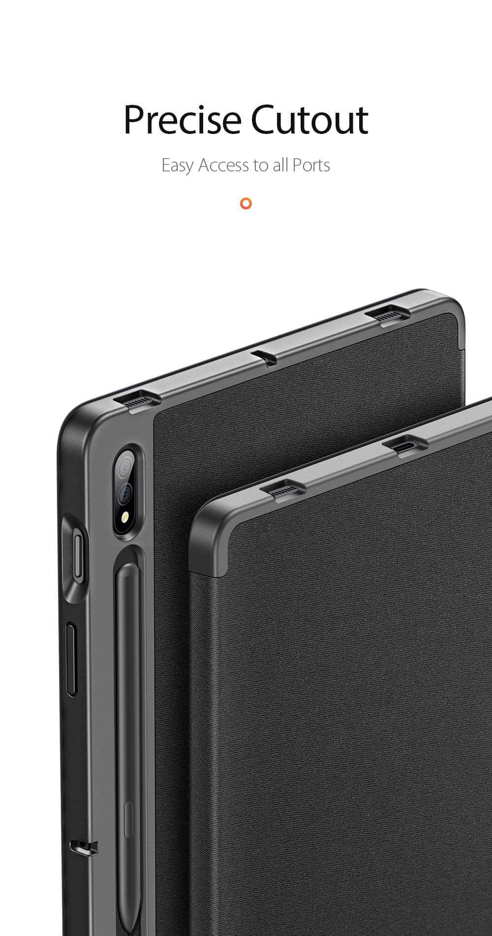 Pencil Holder Galaxy Tab S7 Plus 12.4 T970 T975 Smart Magnetic Cover - CaseBuddy