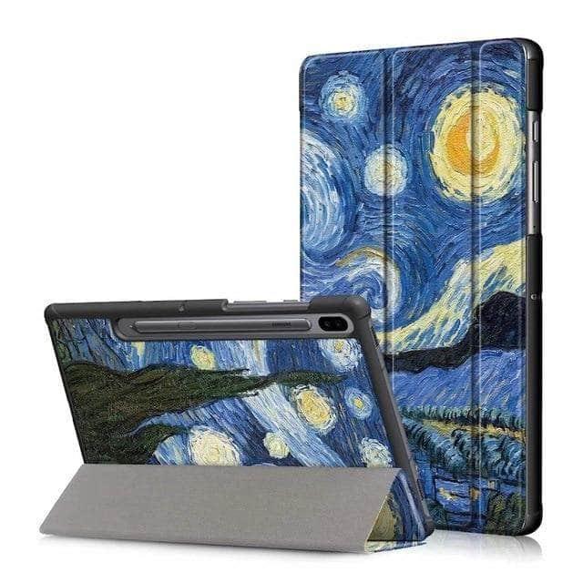 PU Leather Case Samsung Galaxy Tab S6 10.5 SM-T860 SM-T865 Stand Smart Cover - CaseBuddy