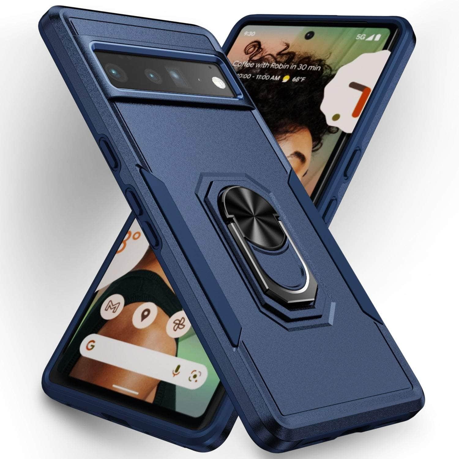 Casebuddy blue / for Pixel 6 Pro Ring Bracket Heavy Duty Pixel 6 Pro Case