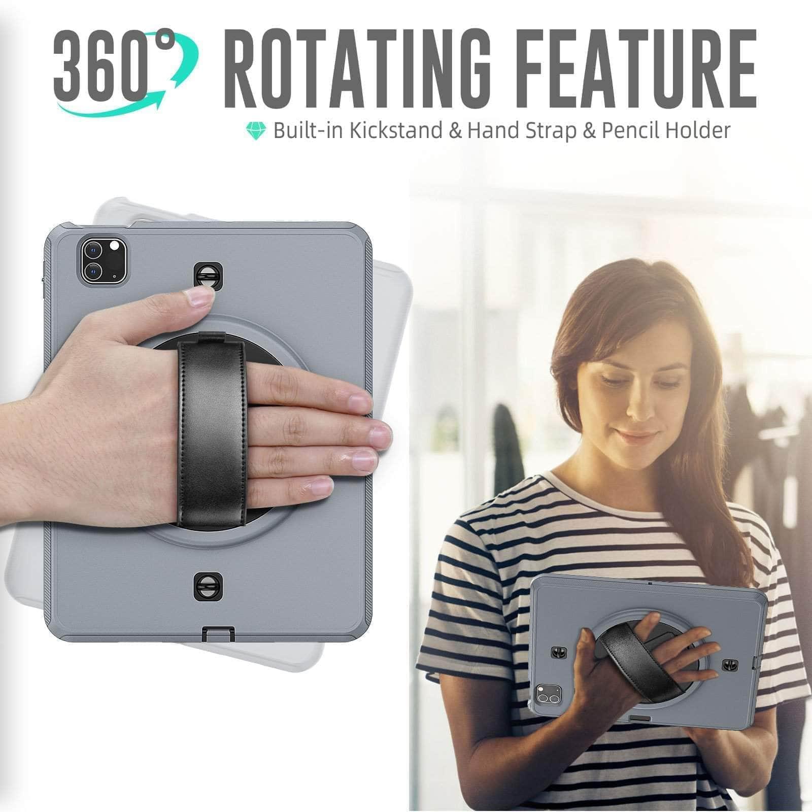 CaseBuddy Australia Casebuddy Rotation iPad 9 Kickstand Hand Strap Case