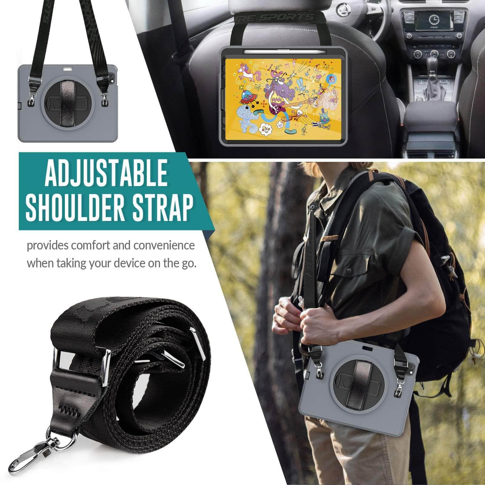 CaseBuddy Australia Casebuddy Rotation iPad 9 Kickstand Hand Strap Case