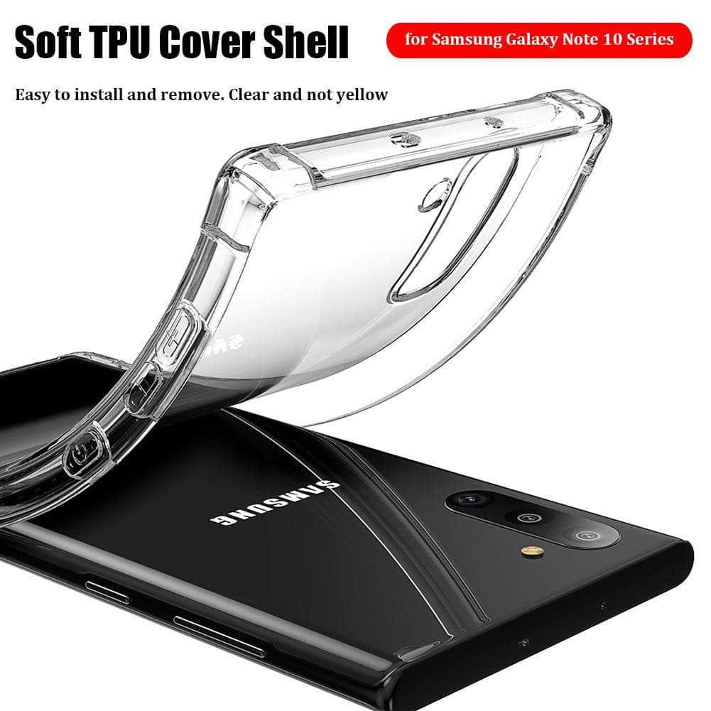 Slim Transparent TPU Case Samsung Galaxy Note 10 Plus Anti-knock Soft Silicone Back Shockproof Cover - CaseBuddy