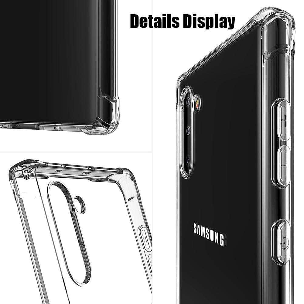 Slim Transparent TPU Case Samsung Galaxy Note 10 Plus Anti-knock Soft Silicone Back Shockproof Cover - CaseBuddy
