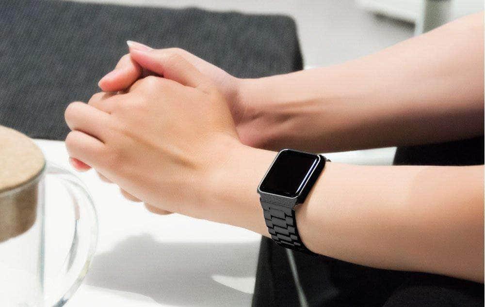 Stainless Steel Strap Apple Watch 6 5 4 3 2 SE 44/42/40/38 - CaseBuddy