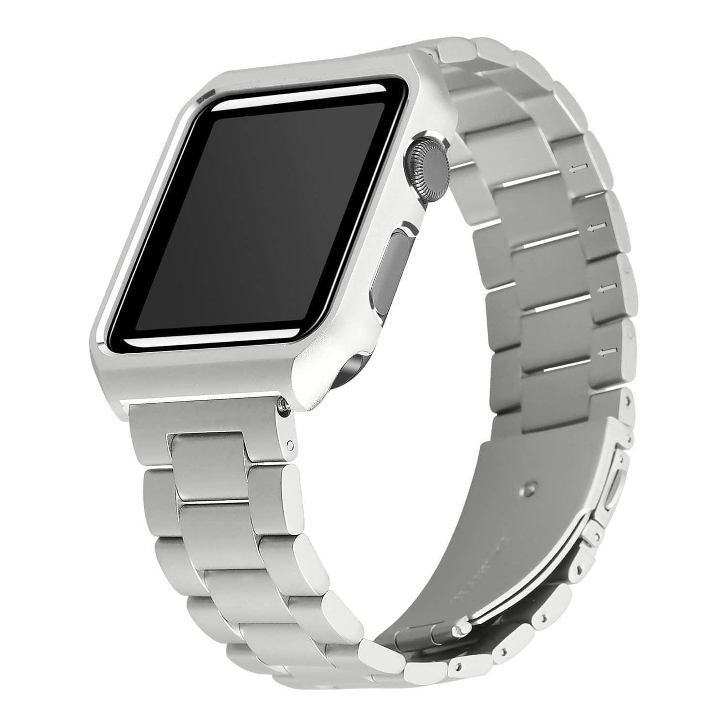 Stainless Steel Strap Apple Watch 6 5 4 3 2 SE 44/42/40/38 - CaseBuddy