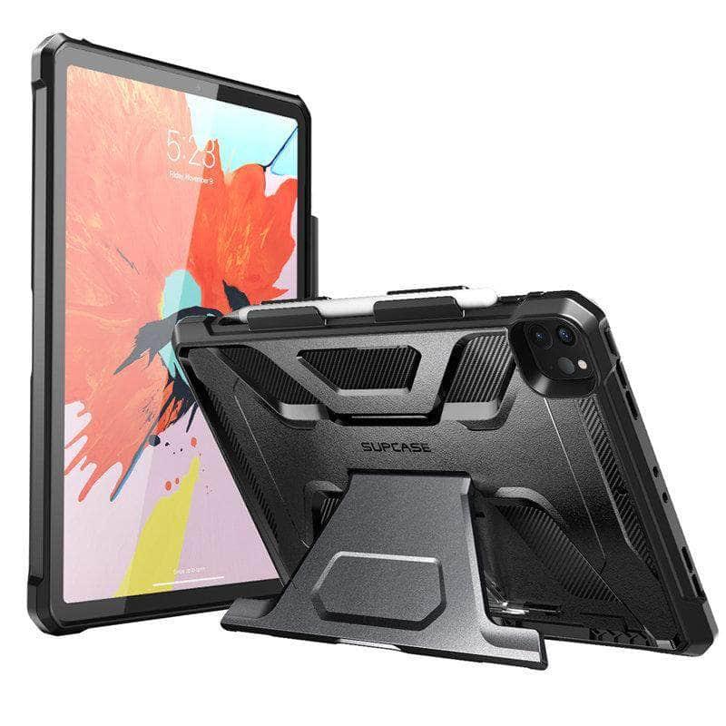 SUPCASE iPad Pro 12.9 2020 UB Full-Body Rugged Rubber Cover Built-in Apple Pencil Holder - CaseBuddy