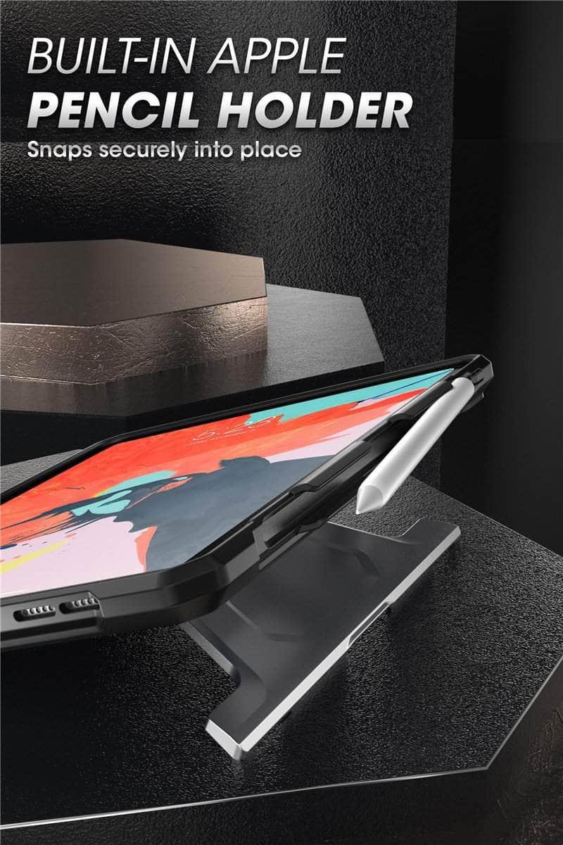 SUPCASE iPad Pro 12.9 2020 UB Full-Body Rugged Rubber Cover Built-in Apple Pencil Holder - CaseBuddy