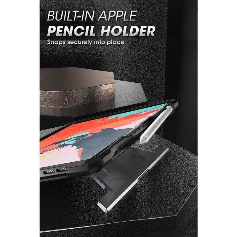 SUPCASE iPad Pro 12.9 2020 UB Full-Body Rugged Rubber Cover Built-in Apple Pencil Holder - CaseBuddy