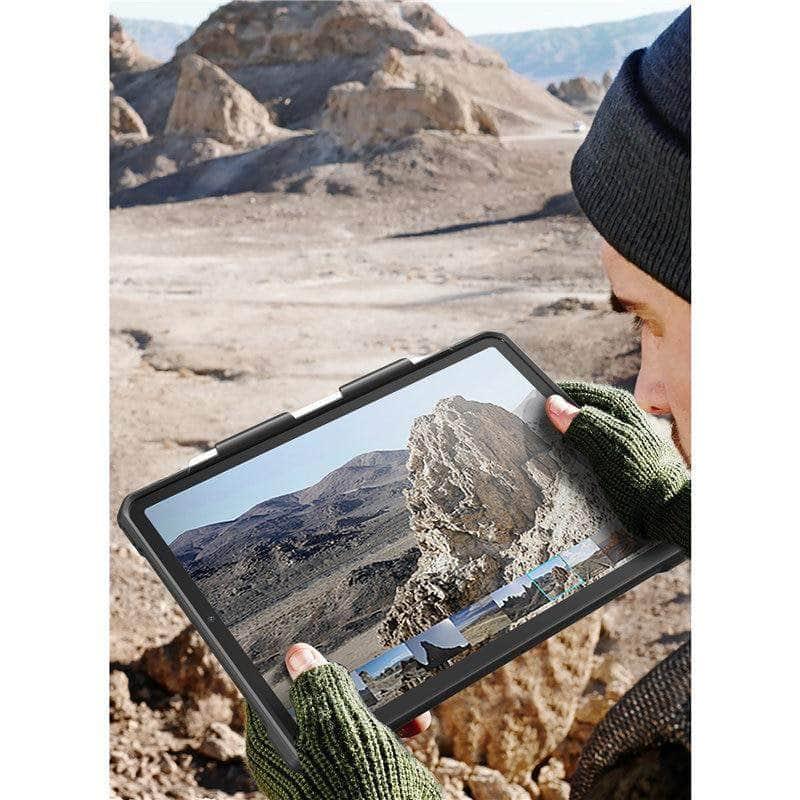 SUPCASE iPad Pro 12.9 2020 UB Full-Body Rugged Rubber Cover Built-in Apple Pencil Holder - CaseBuddy