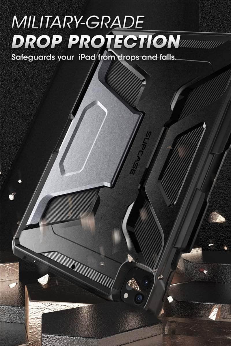 SUPCASE iPad Pro 12.9 2020 UB Full-Body Rugged Rubber Cover Built-in Apple Pencil Holder - CaseBuddy