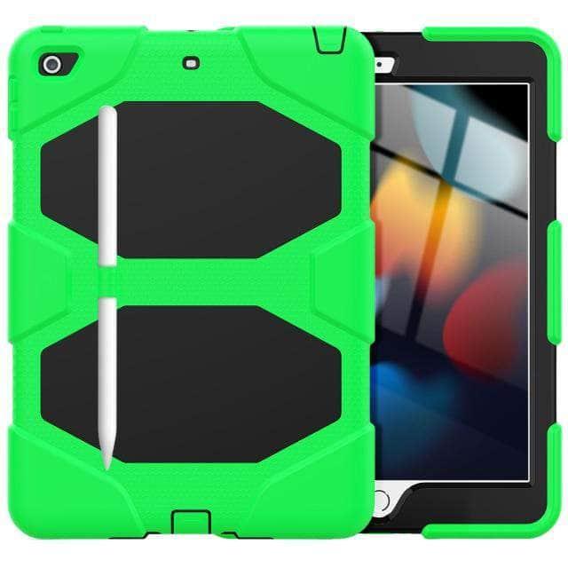 CaseBuddy Australia Casebuddy green / iPad 10.2 (2021) 9th Tough Box Children Safe Case for iPad 9 10.2 2021