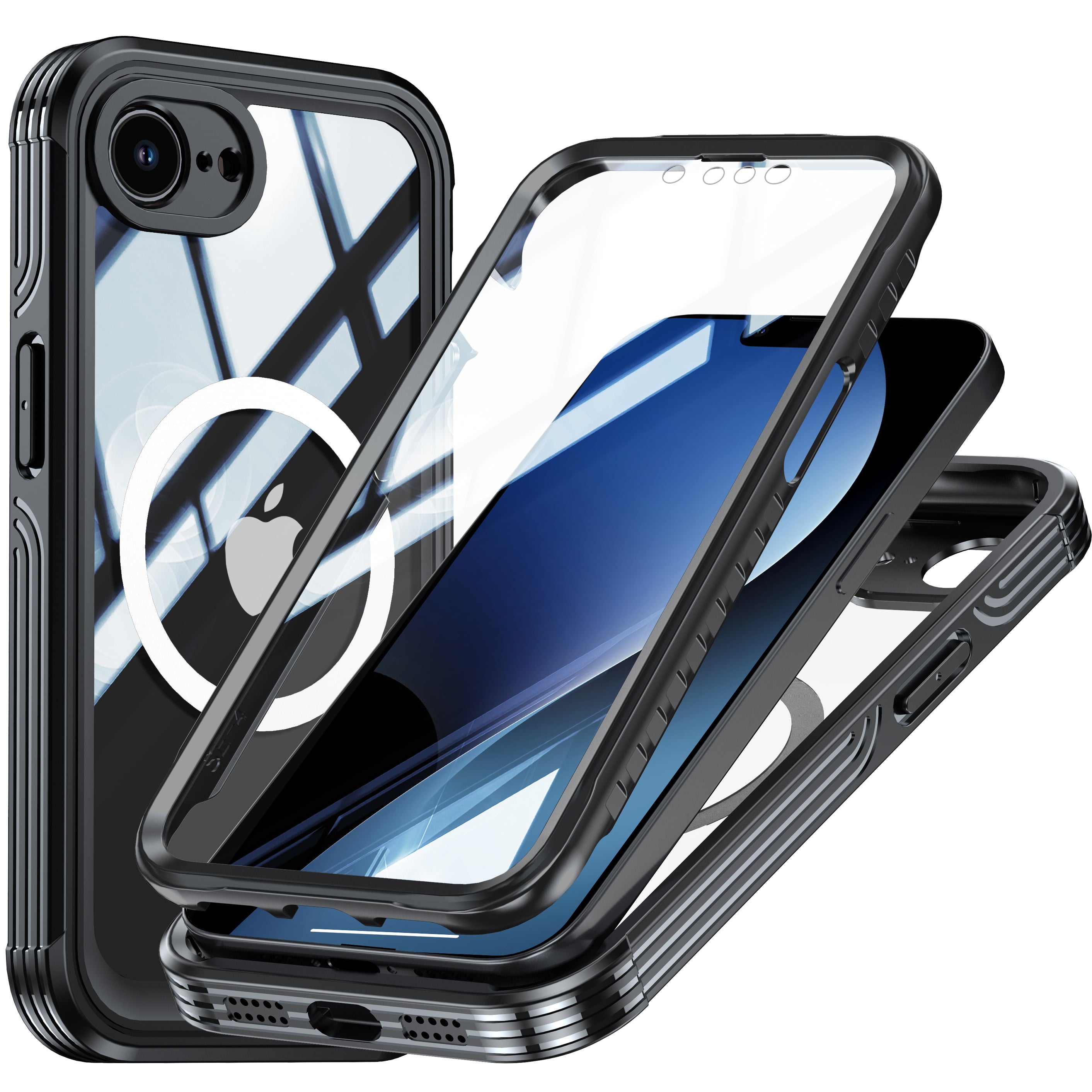 Casebuddy Australia for Bumper Clear PC Silicone Combo iPhone 17e Case Full Protection - 1