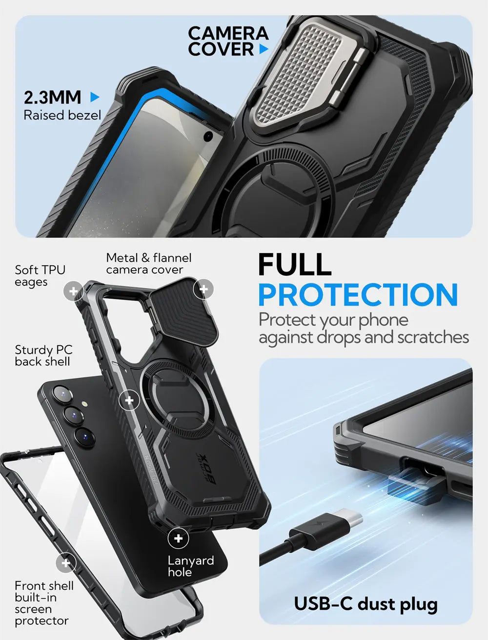 Galaxy S25 Plus Case I-BLASON Armorbox Full-Body Case