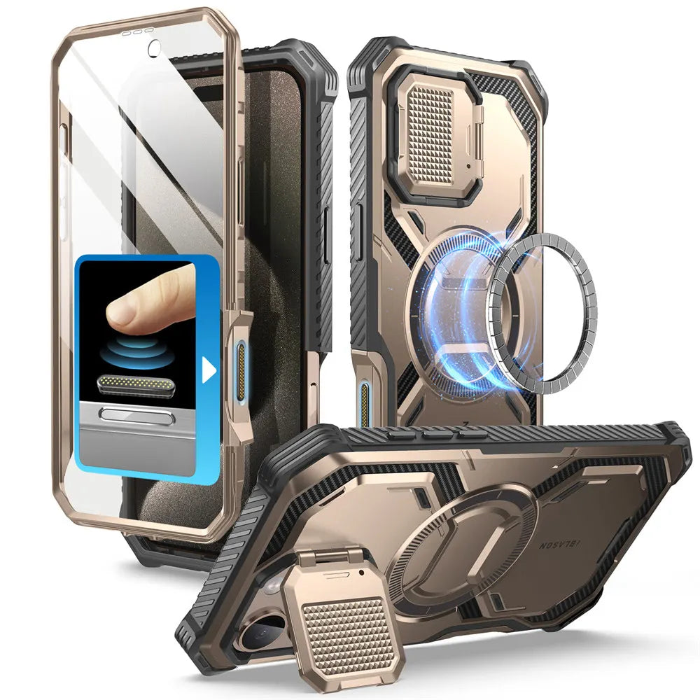 I-BLASON iPhone 16 Pro Armorbox Full-Body Rugged Holster Bumper