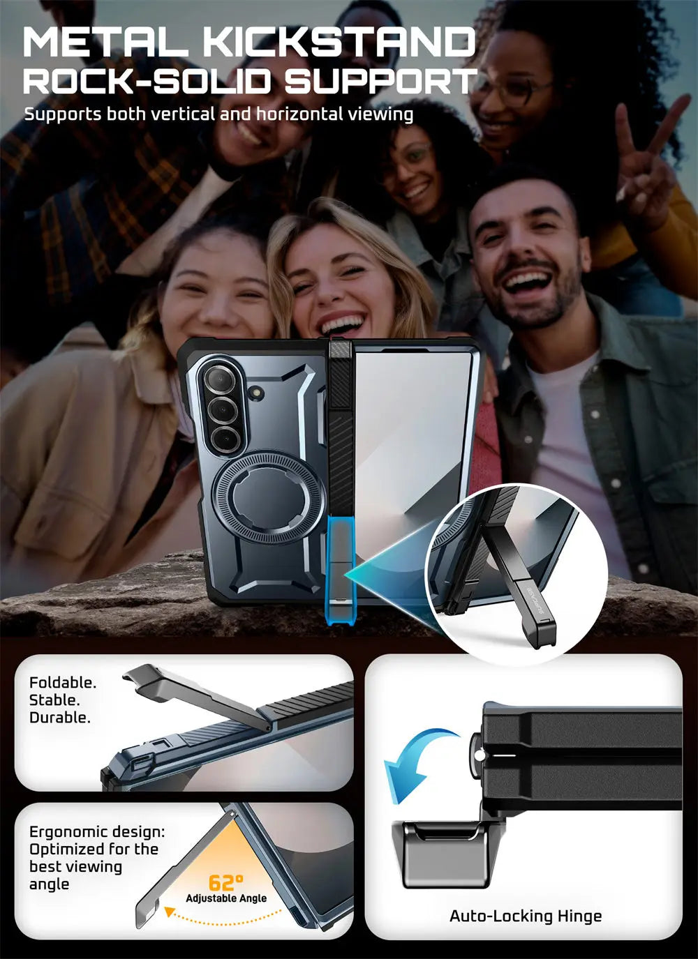 SUPCASE Z Fold 7 UB Grip Anti-Scratch Heavy Duty Case