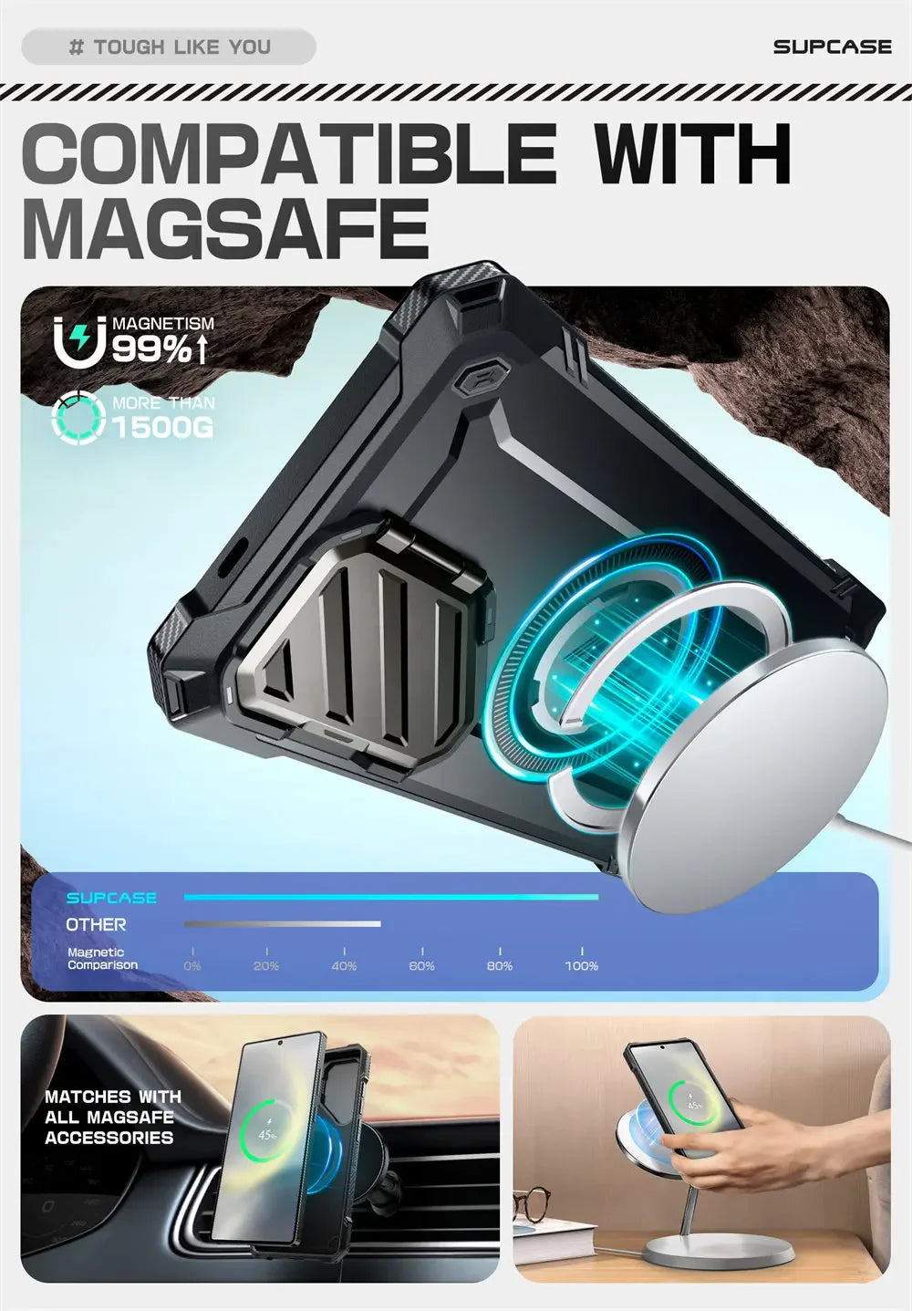 Galaxy S25 Ultra SUPCASE UB Mag XT Heavy Duty Rugged Kickstand