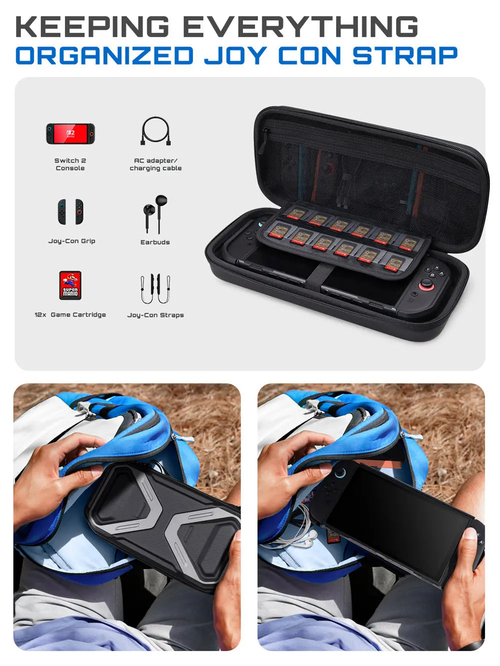 SUPCASE Spacious Nintendo Switch 2 Travel Bag
