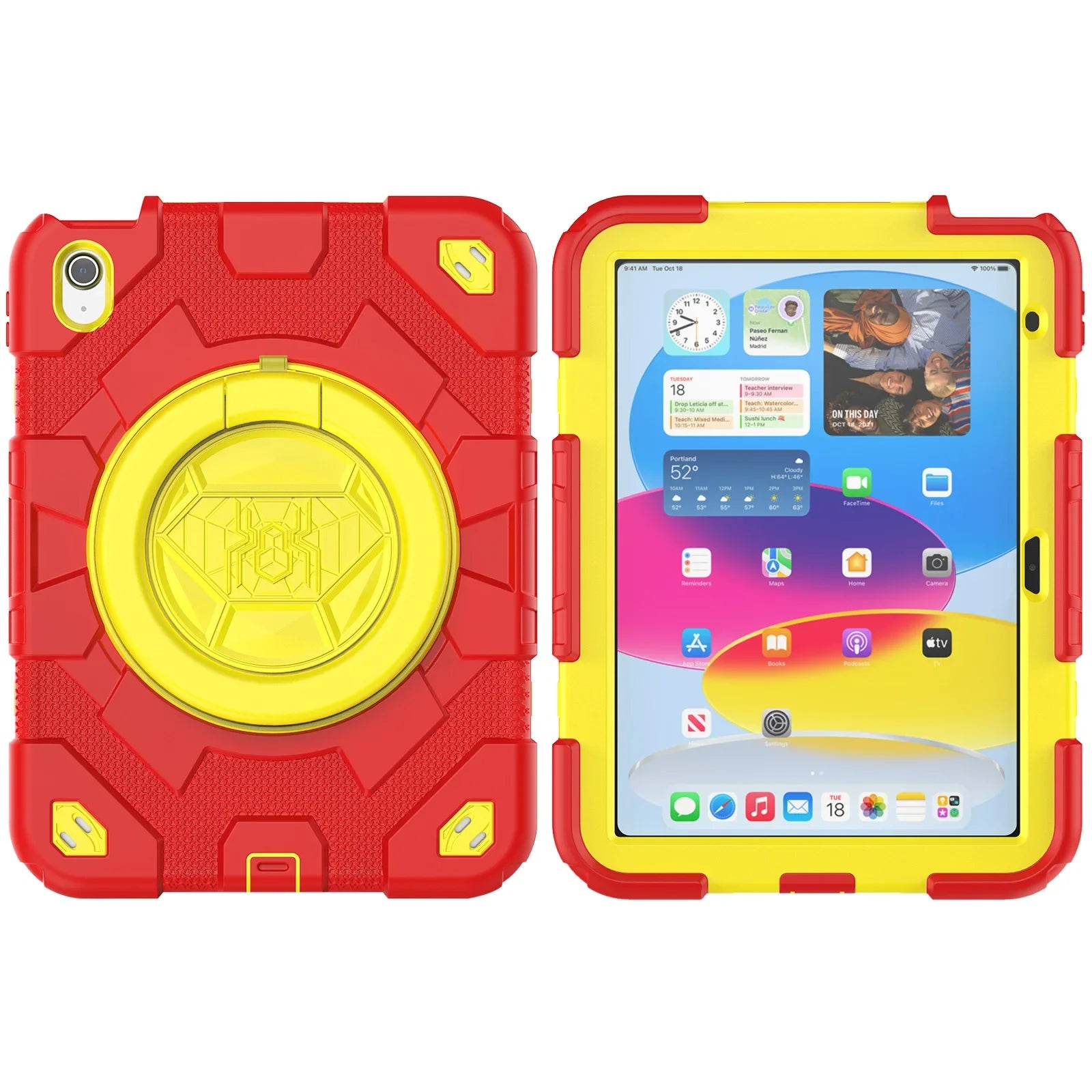 iPad 10 Shockproof Rotating Kids Stand Case